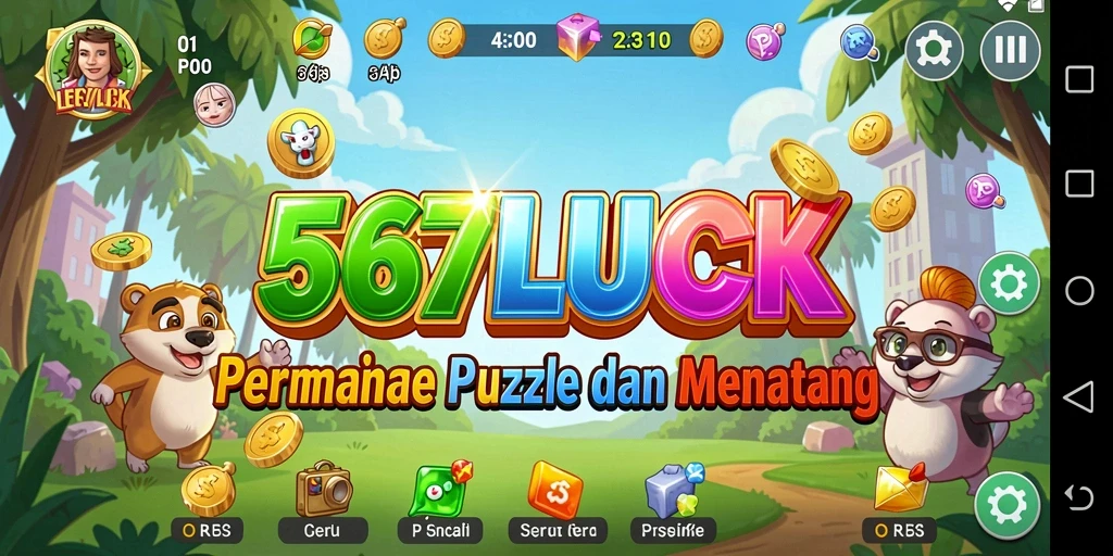 Screenshot gameplay 567LUCK dengan tantangan puzzle yang menarik.