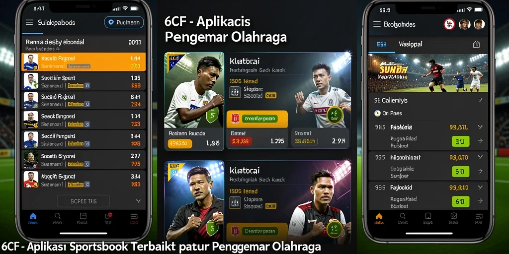 Tampilan gameplay aplikasi Sportsbook 6CF yang menarik dan interaktif.