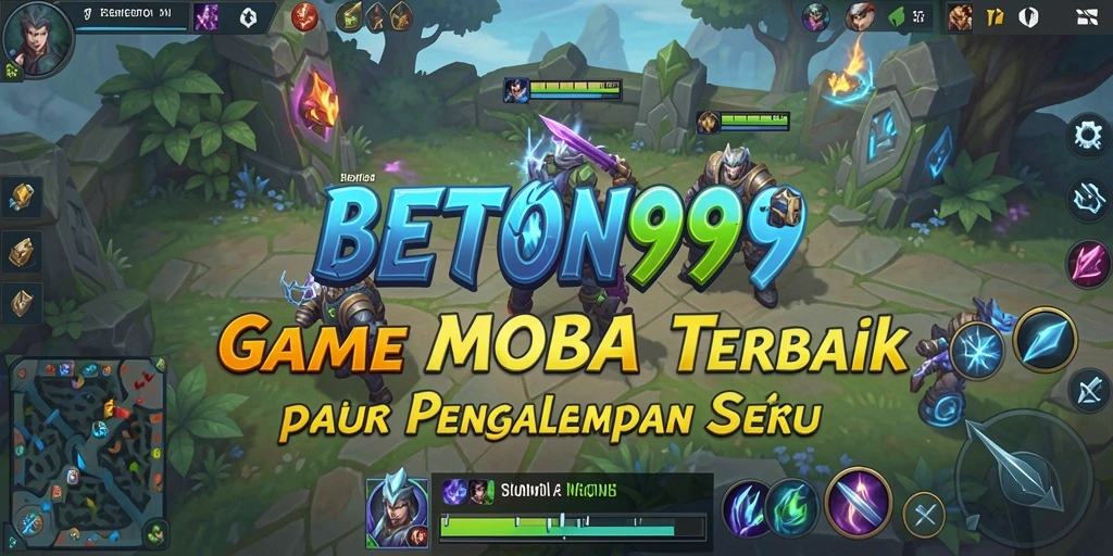 Tampilan gameplay BETON999 yang seru dalam pertarungan MOBA.