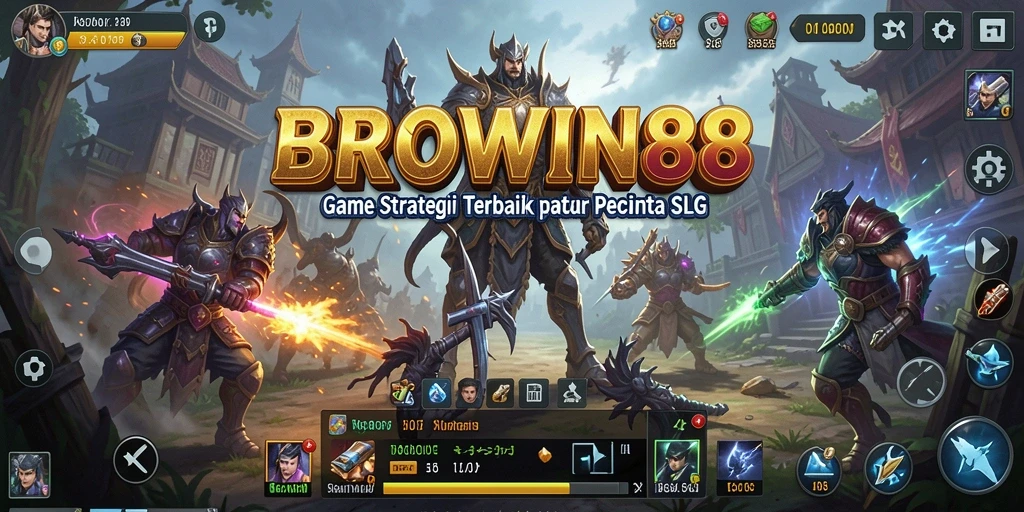 Tampilan gameplay epik dari BROWIN88 yang penuh strategi.
