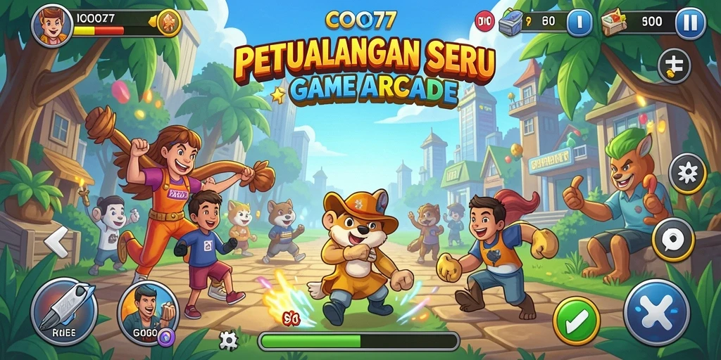 Tampilan gameplay menarik dari COO77 saat menyelesaikan level Arcade.