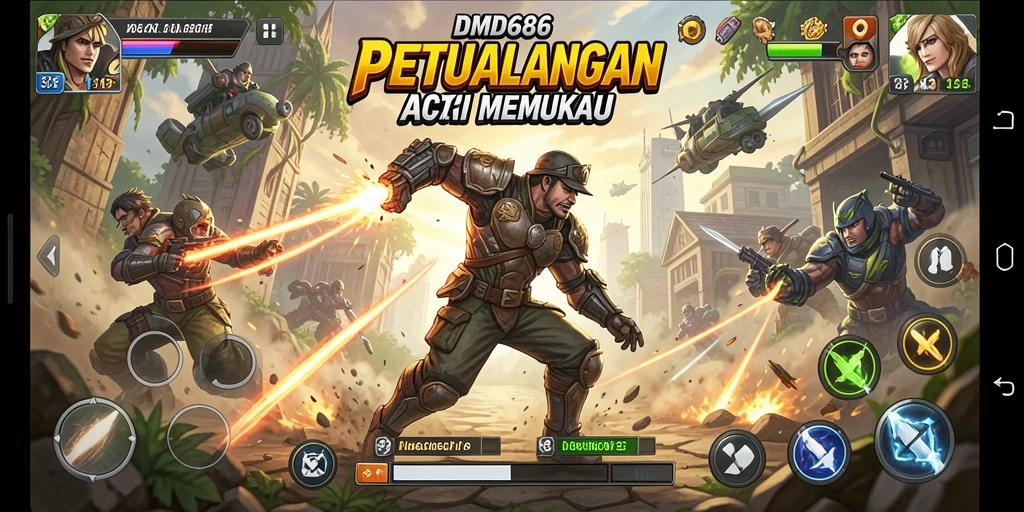 Tampilan gameplay DMD686 yang menegangkan dalam aksi seru.