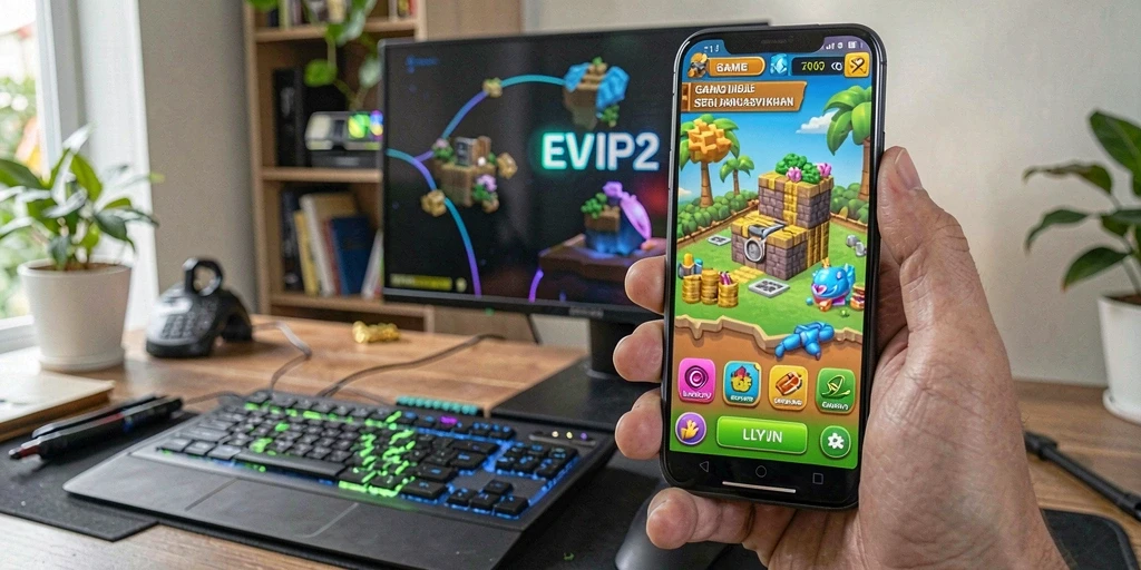 Tampilan gameplay menarik dari EVIP2 yang memukau.