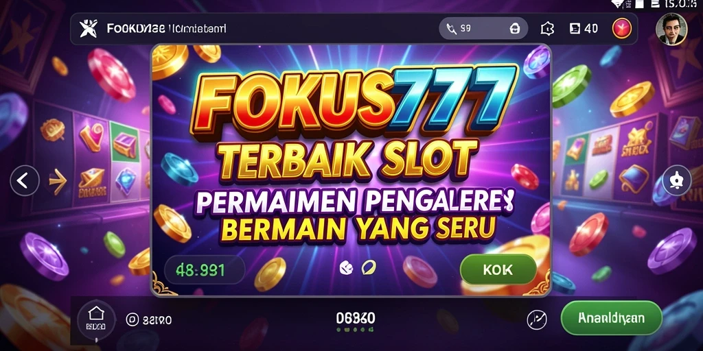 Gameplay seru FOKUS777 dengan grafis slot menarik.