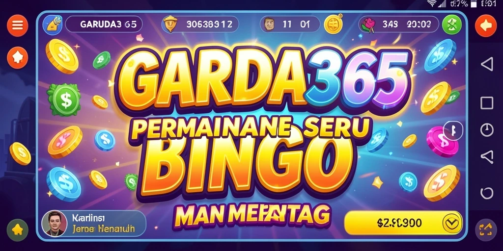 Tampilan gameplay seru dalam GARUDA365 yang penuh warna.