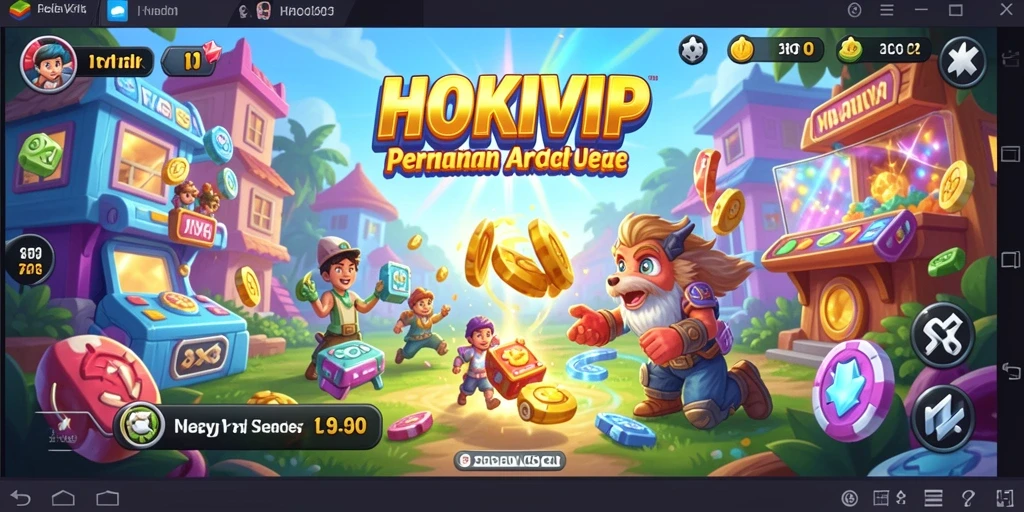 Tampilan menarik HOKIVIP saat gameplay Arcade berlangsung.