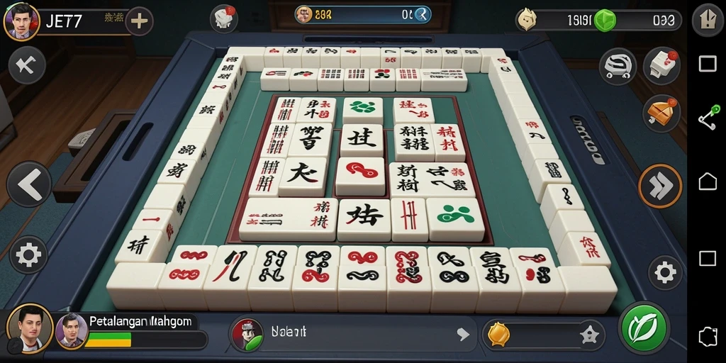 Gambaran gameplay JET77 yang menarik dan menyenangkan dalam permainan Mahjong.