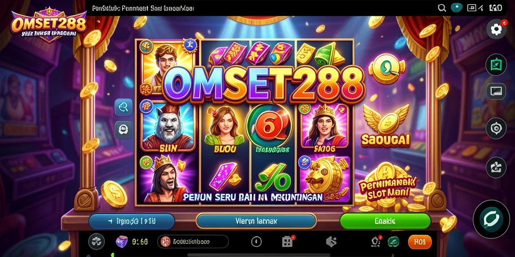Screenshot OMSET288 menampilkan keseruan permainan slot yang memukau.
