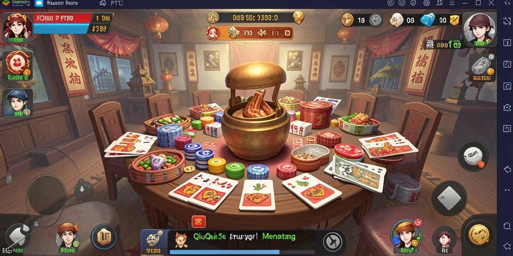 Tampilan gameplay seru dari PT89 yang menguji strategi QiuQiu.