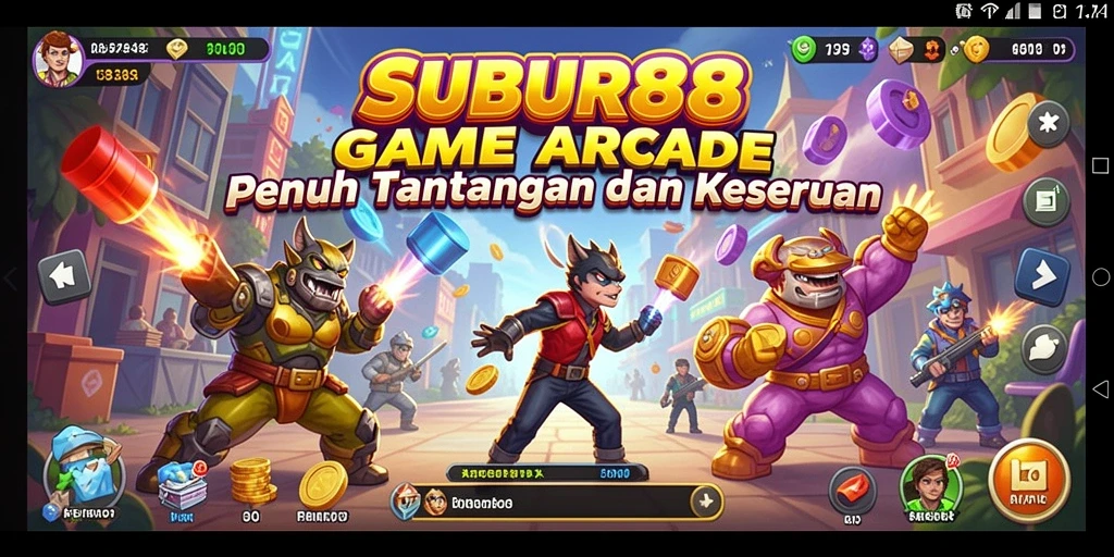 Tampilan gameplay SUBUR88 yang seru dan menantang di setiap level.