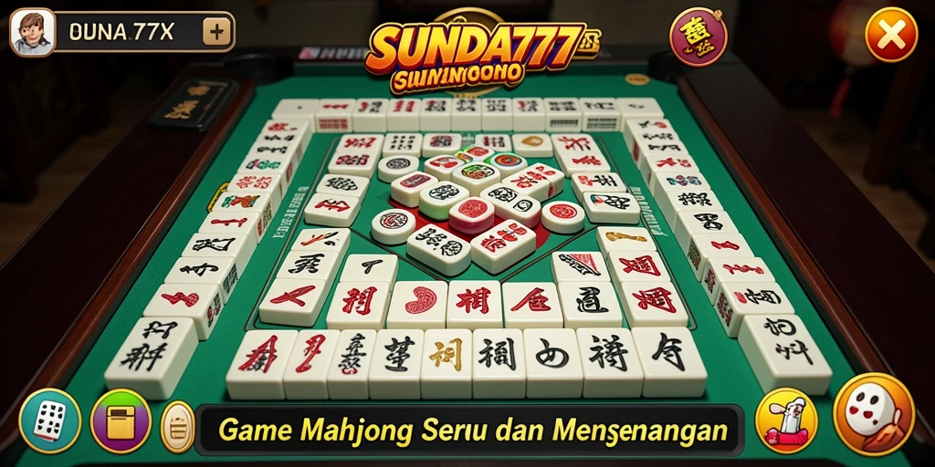 Tangkapan layar SUNDA777 menampilkan gameplay Mahjong yang menarik dan penuh warna.