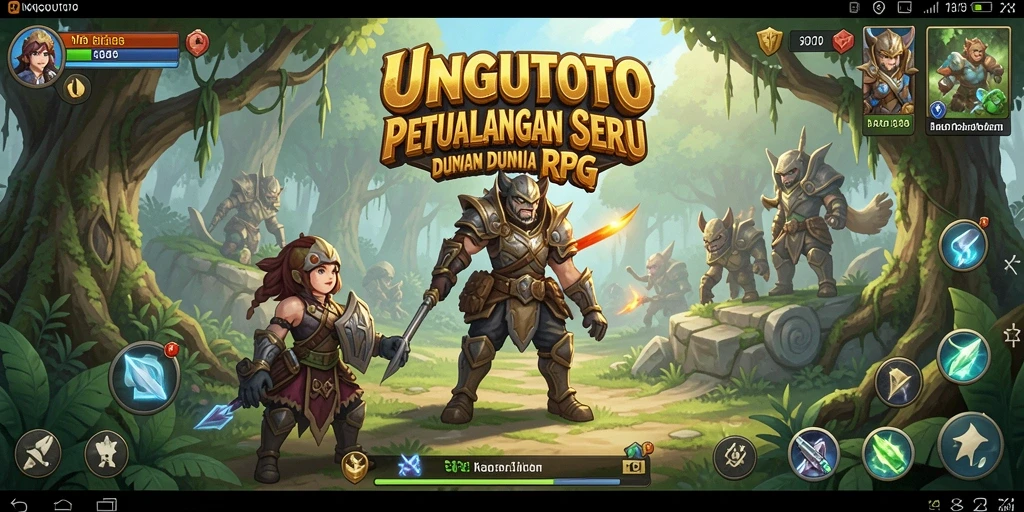 Tampilan menakjubkan gameplay UNGUTOTO yang penuh aksi RPG.